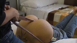 Two Girl Hard Wedgie and Spanking - porn video