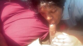 Mz K sucking dick in da car - porn video