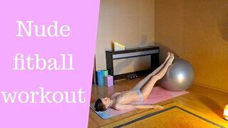 Nude fitball workout - porn video