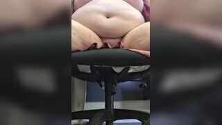 Milf fucks pumpkin dildo at the office - porn video